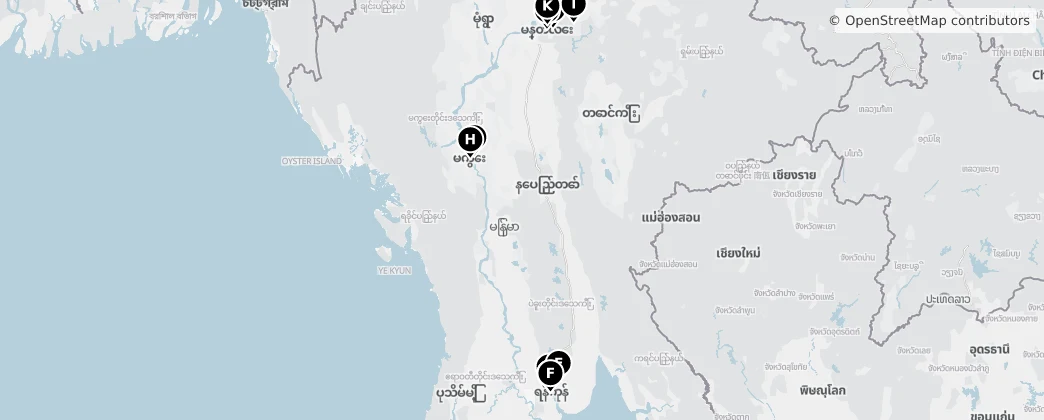 Map of Mianmar [Birmânia]