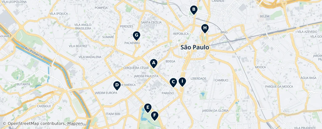 Map of Região Imediata de São Paulo