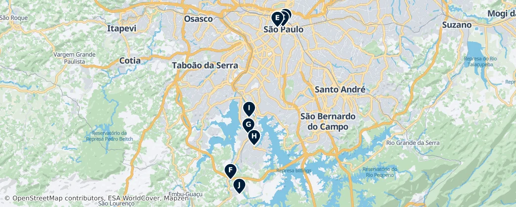 Map of Região Imediata de São Paulo
