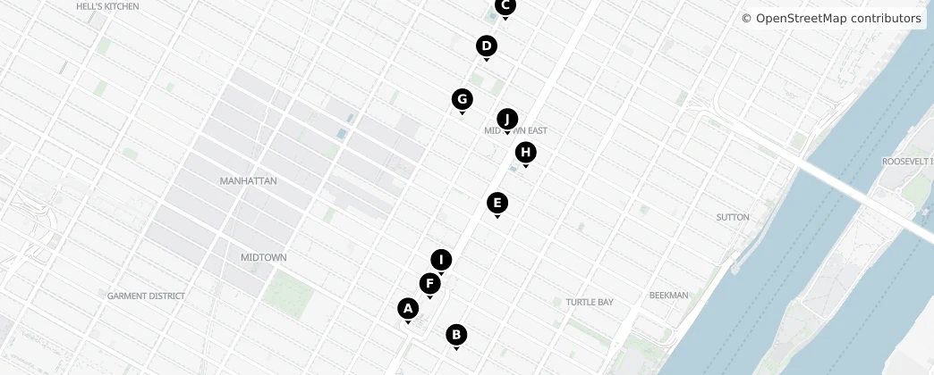 Map of Midtown East