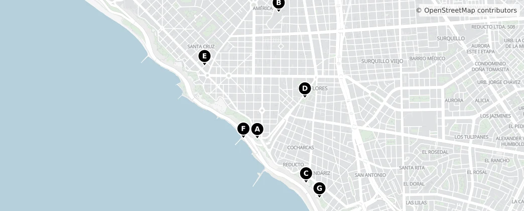 Map of Miraflores