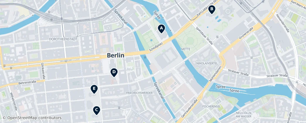 Map of Mitte