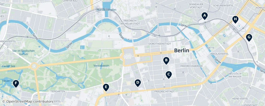 Map of Mitte