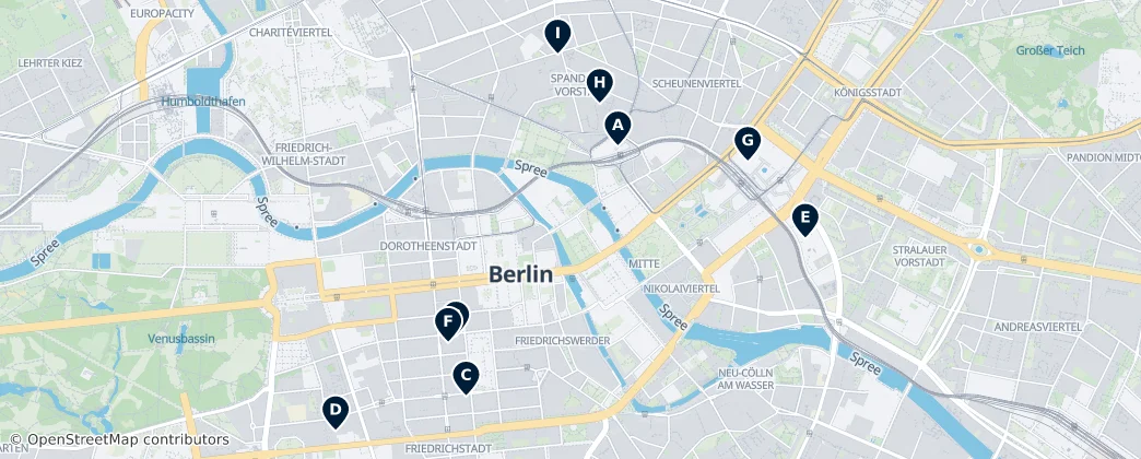 Map of Mitte