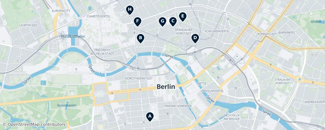 Map of Mitte