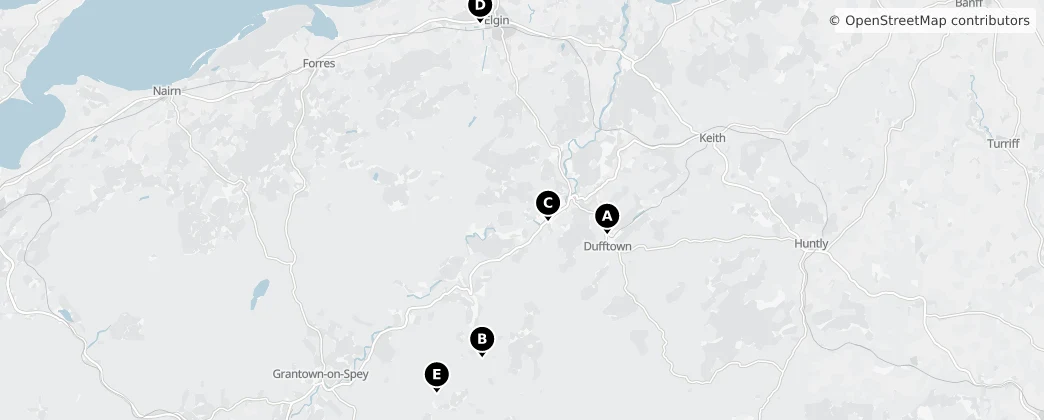Map of Moray