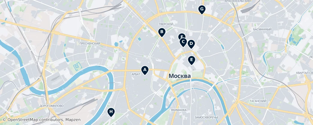 Map of Moscovo