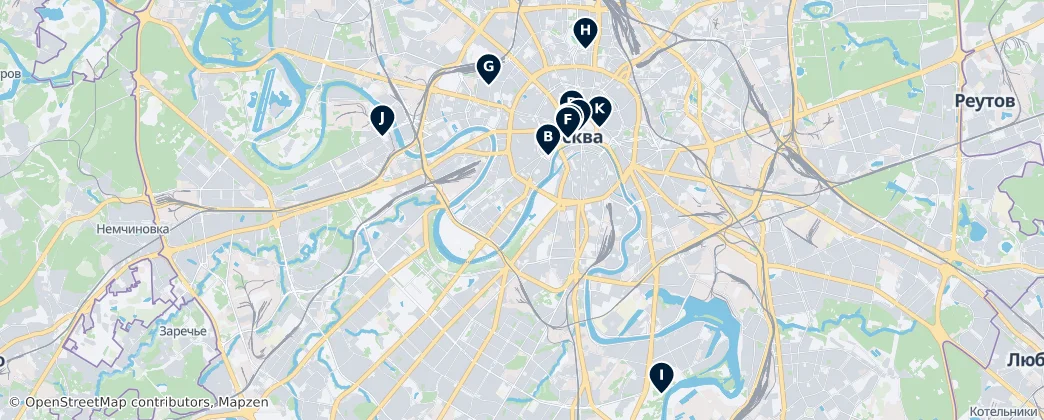 Map of Moscovo