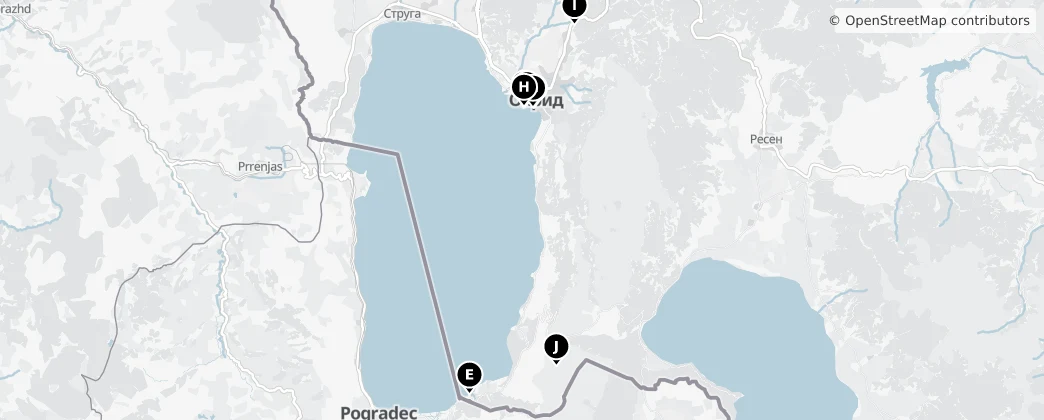 Map of Município de Ohrid