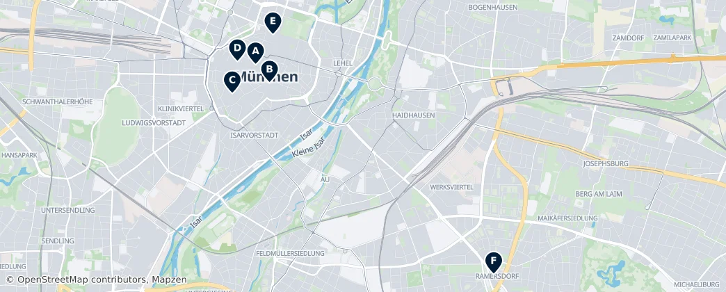 Map of Munique