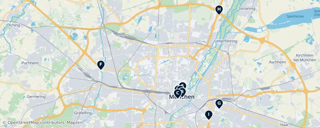 Map of Munique