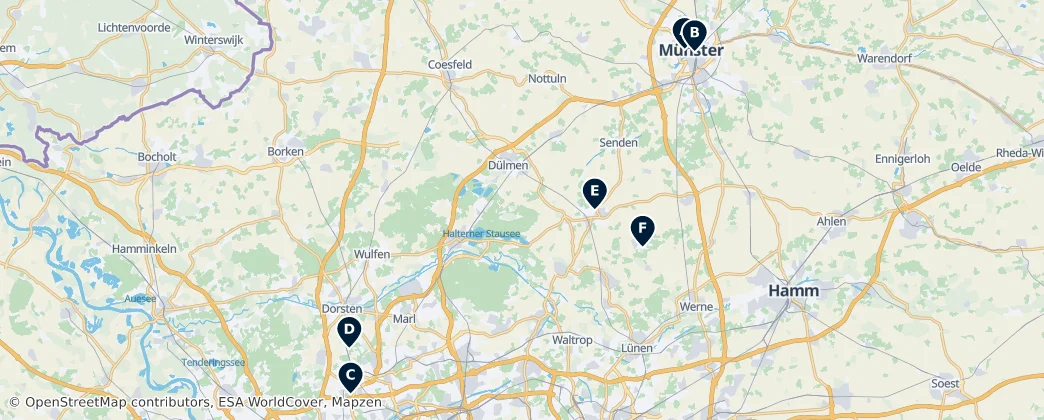 Map of Münster