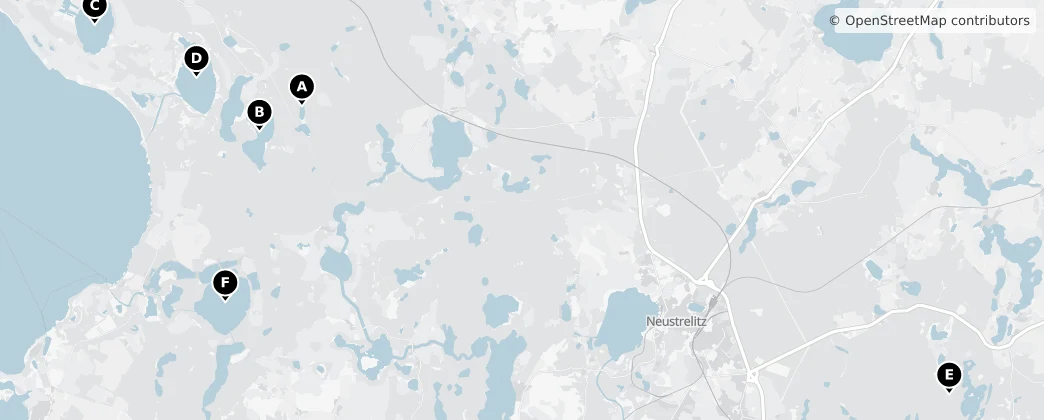 Map of Müritz National Park