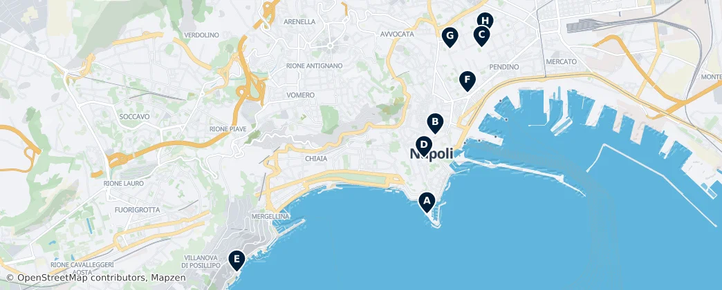 Map of Nápoles
