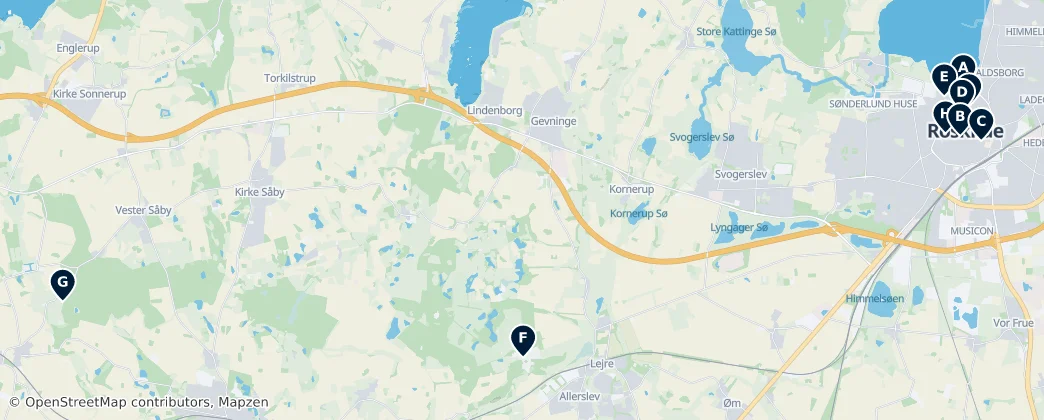 Map of Nationalpark Skjoldungernes Land