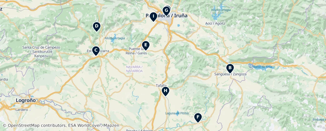 Map of Navarra