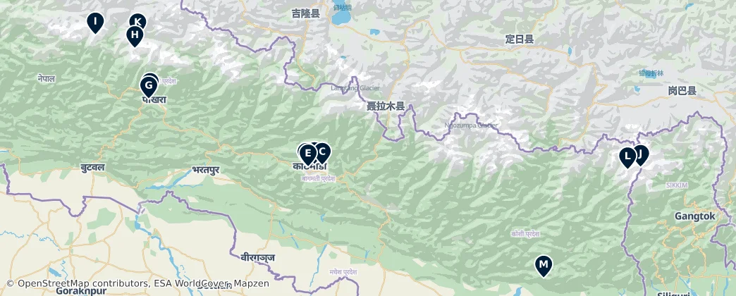 Map of Nepal
