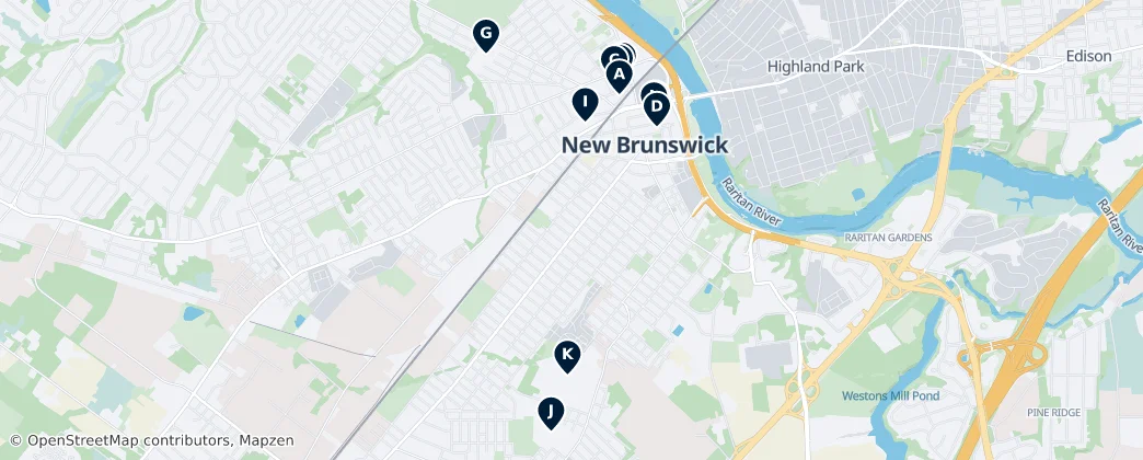 Map of Novo Brunswick