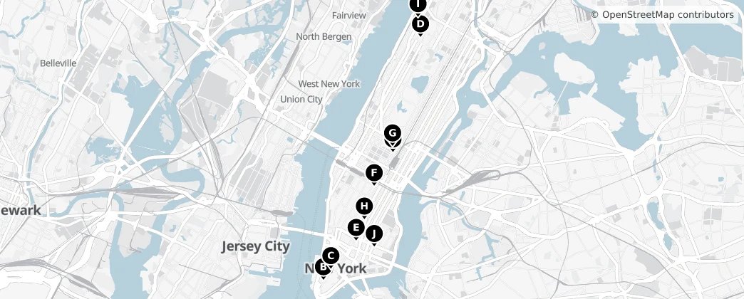 Map of Manhattan
