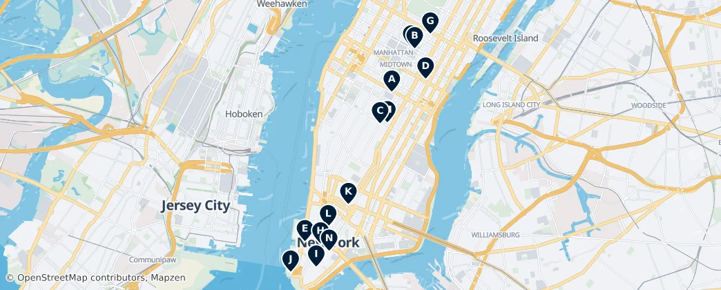 Map of Manhattan