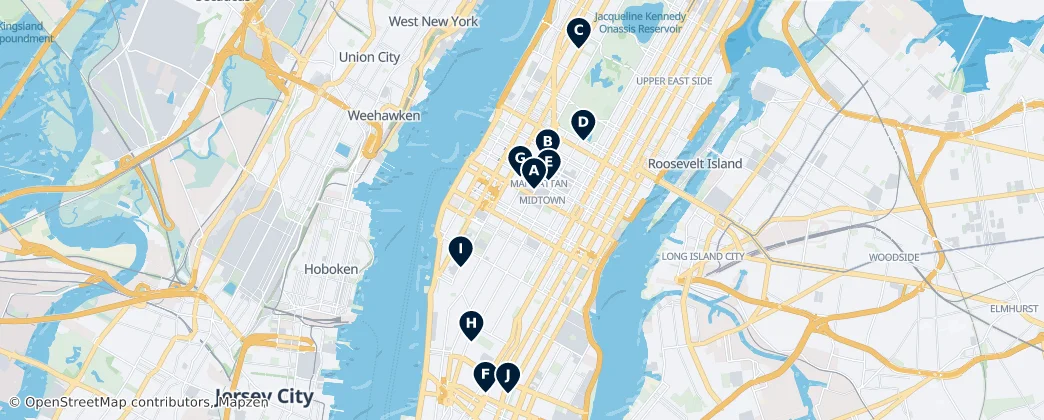 Map of Manhattan