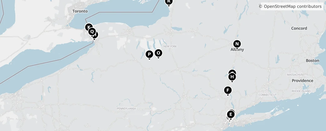 Map of Nova Iorque