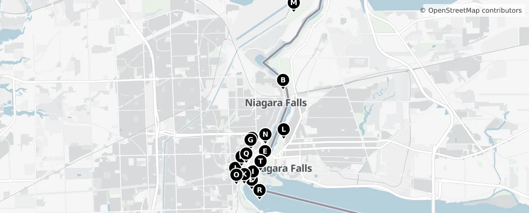 Map of Niagara Falls