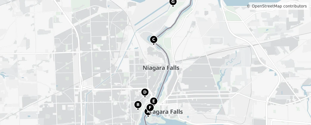 Map of Niagara Falls