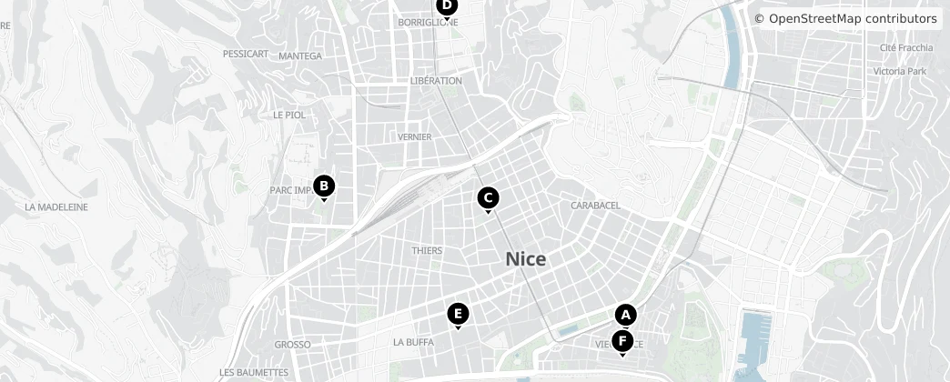 Map of Nice