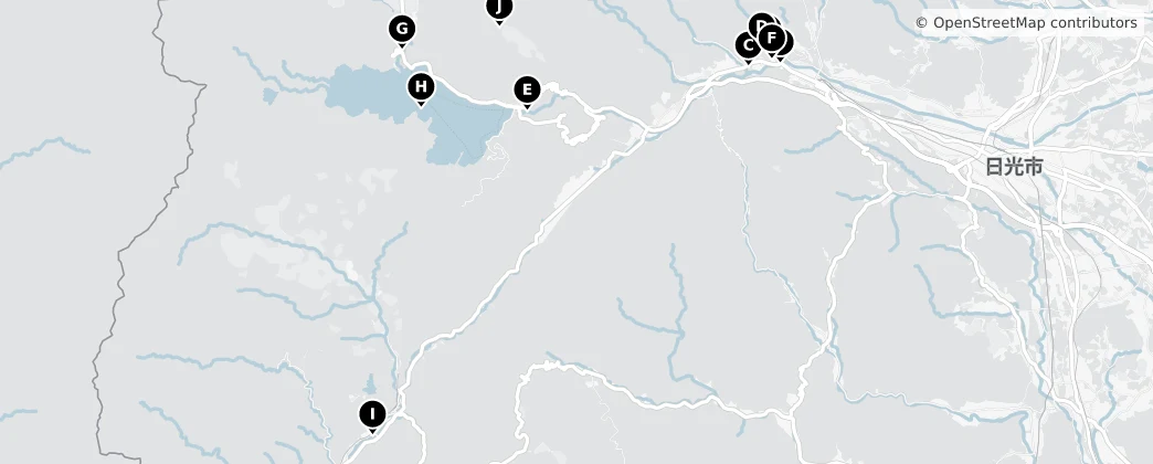 Map of Nikkō