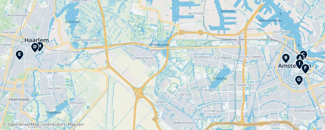 Map of Holanda do Norte