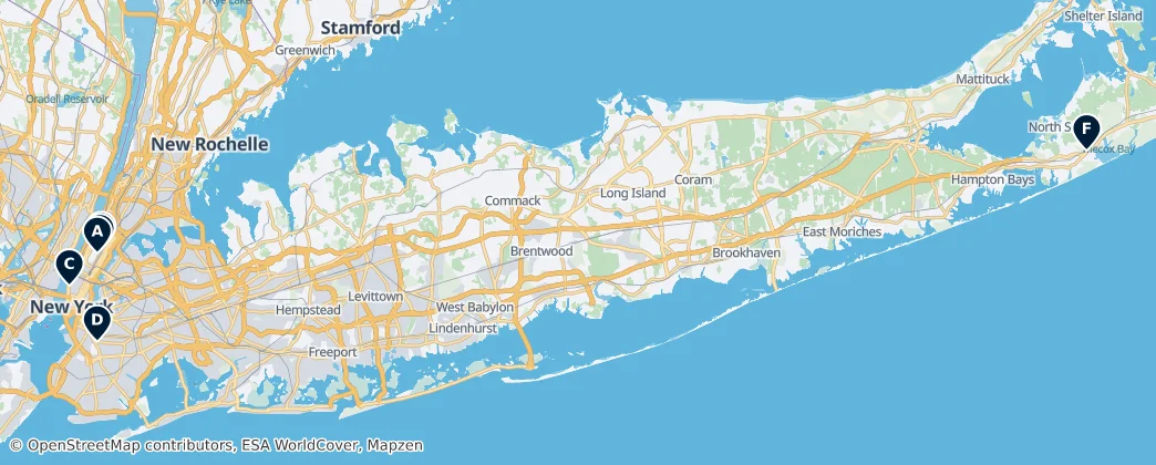 Map of Nova Iorque