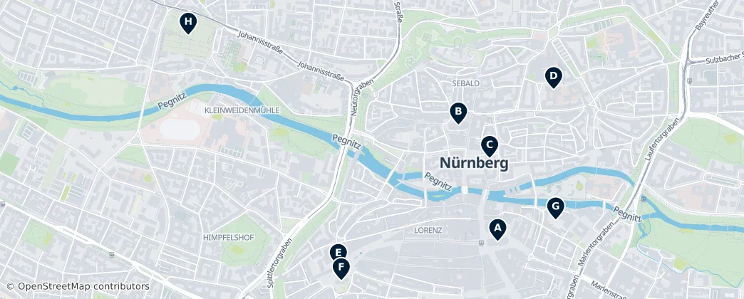 Map of Nuremberga