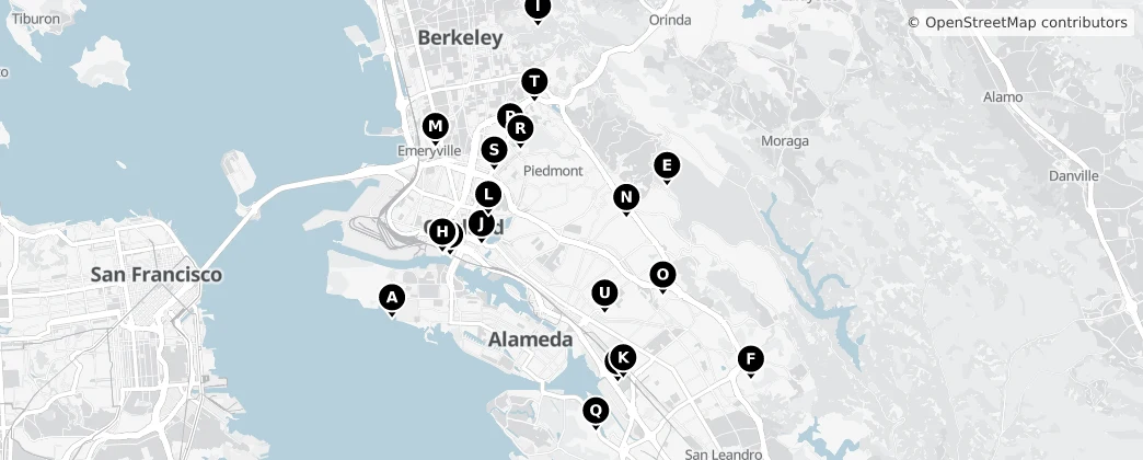 Map of Oakland