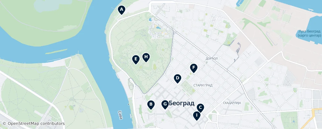 Map of Stari Grad