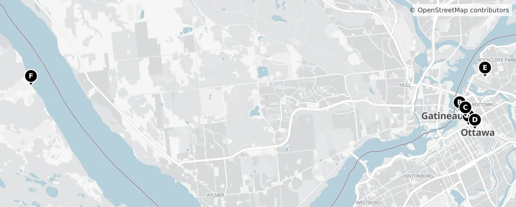 Map of Ontário Oriental