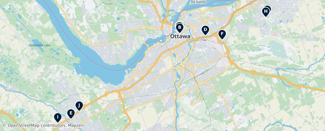 Map of Ottawa