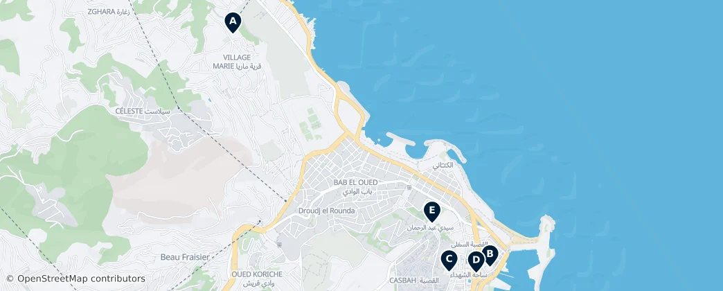 Map of Oued Koriche