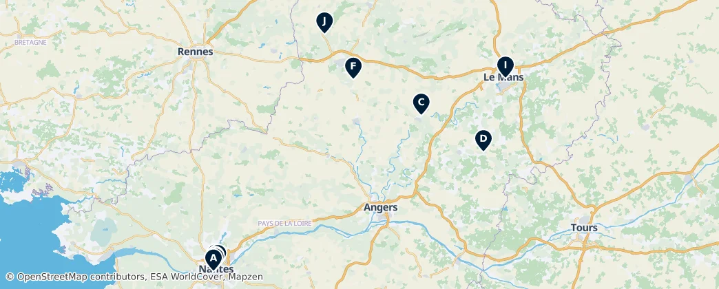 Map of País do Loire