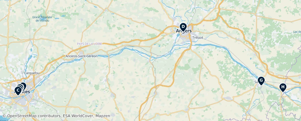 Map of País do Loire