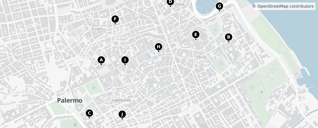 Map of Palermo
