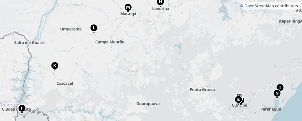 Map of Paraná