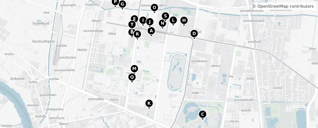 Map of Pathum Wan