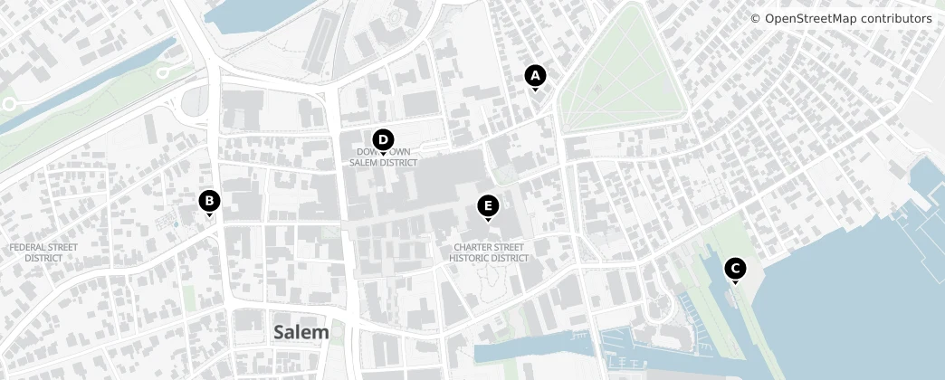 Map of Peabody