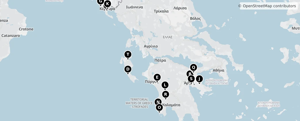 Map of Decentralized Administration of Peloponnese, Western Greece and the Ionian