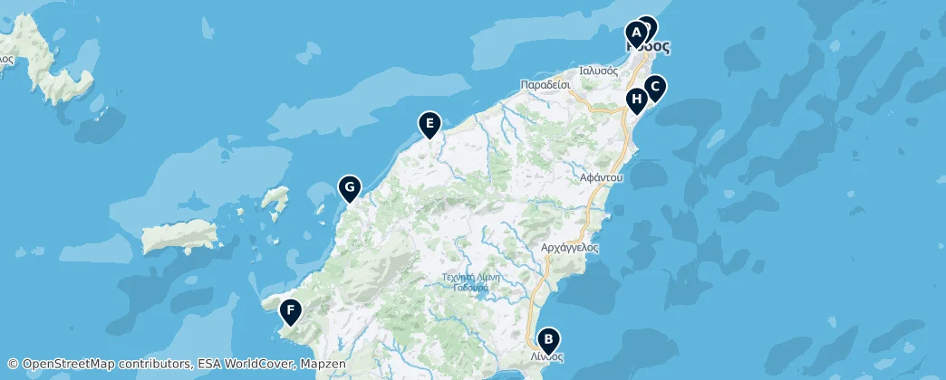 Map of Periphereiake Enoteta Rodou
