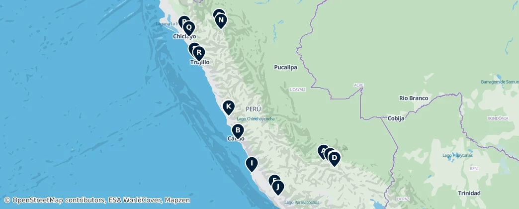 Map of Peru
