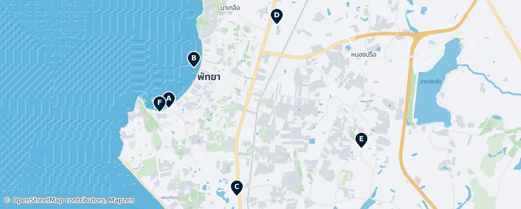 Map of Pattaya