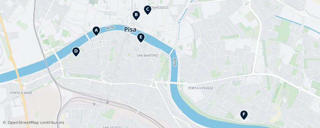 Map of Pisa