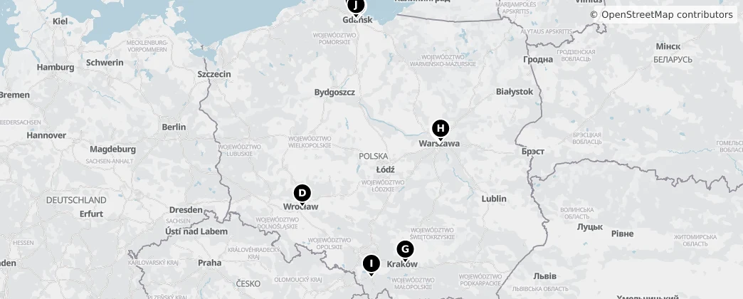 Map of Polónia